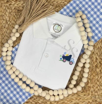 Easter Dump Truck Polo Shirt