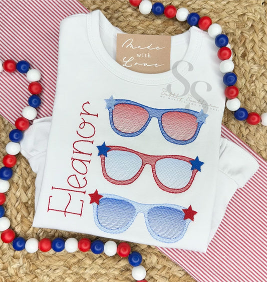 Patriotic Sunglasses Trio Shirt