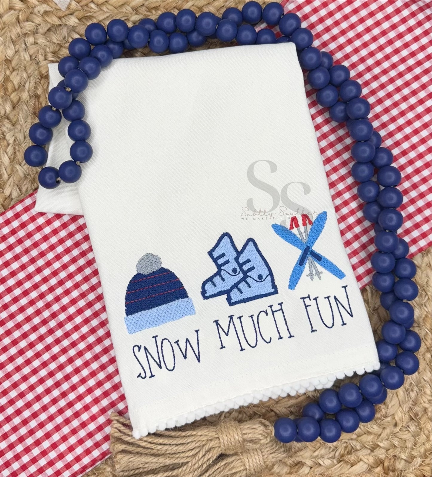 Snow Much Fun Winter Hand Towel