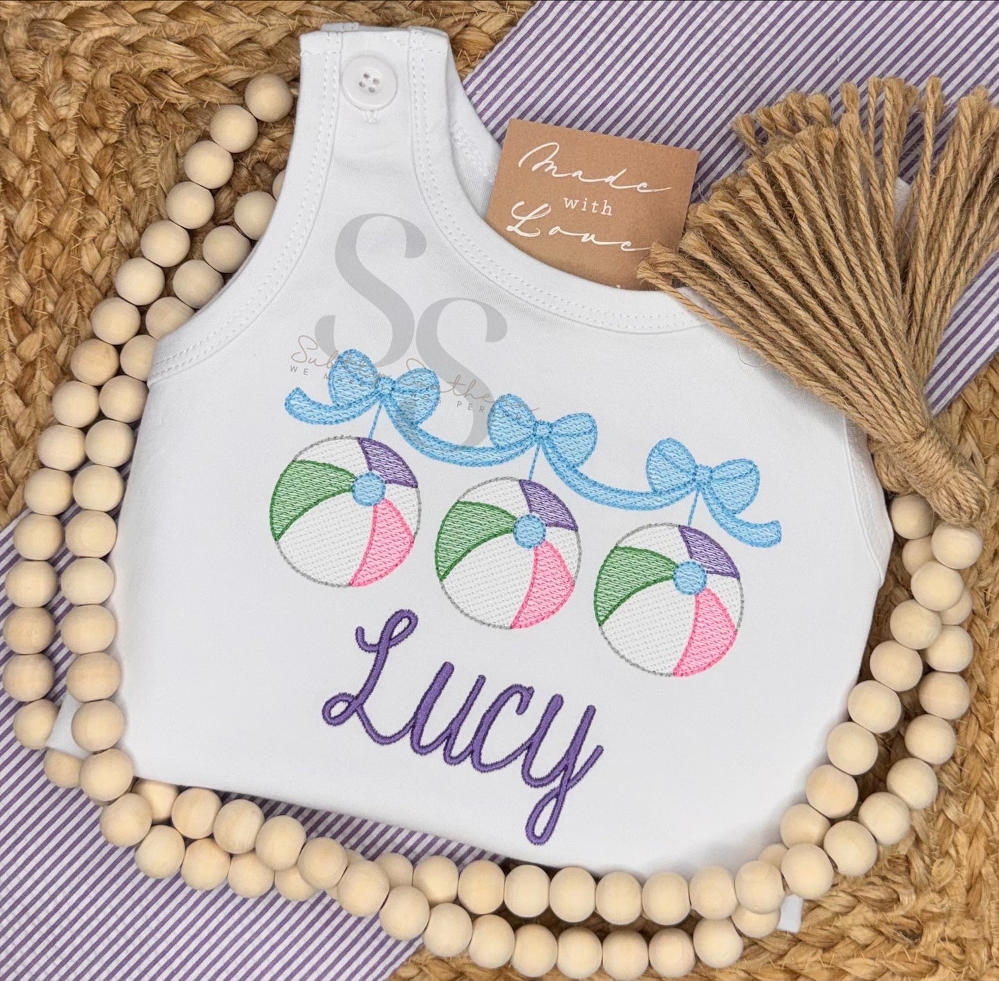 Beach Ball Trio with Bows Shirt