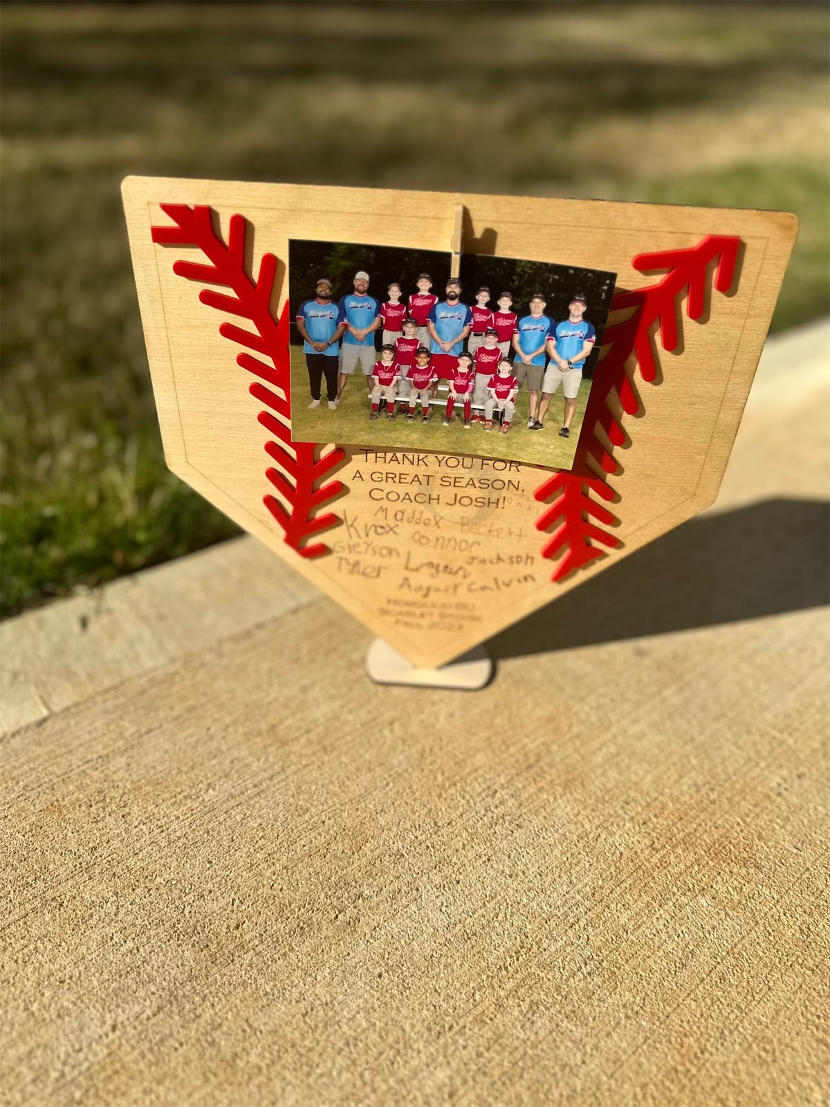 Baseball Personalized Home Plate Gift