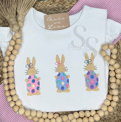 Easter Bunny Trio with Eggs Shirt