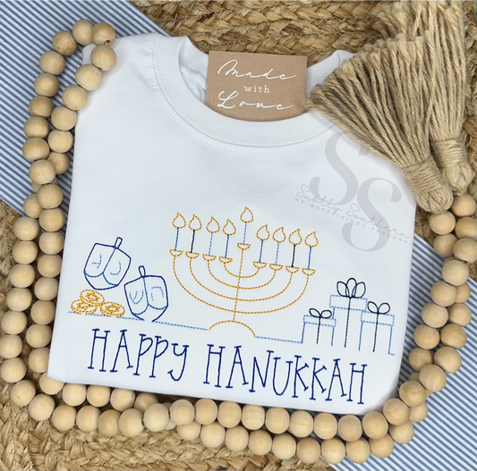 Hanukkah Simple Line Shirt