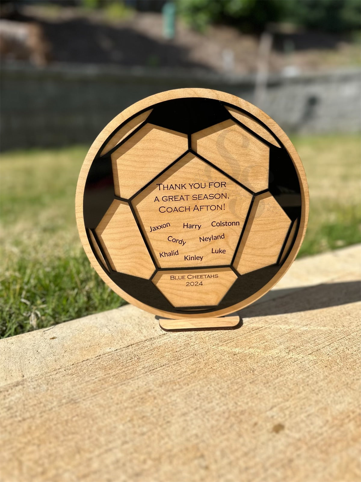 Soccer Ball Personalized Plaque