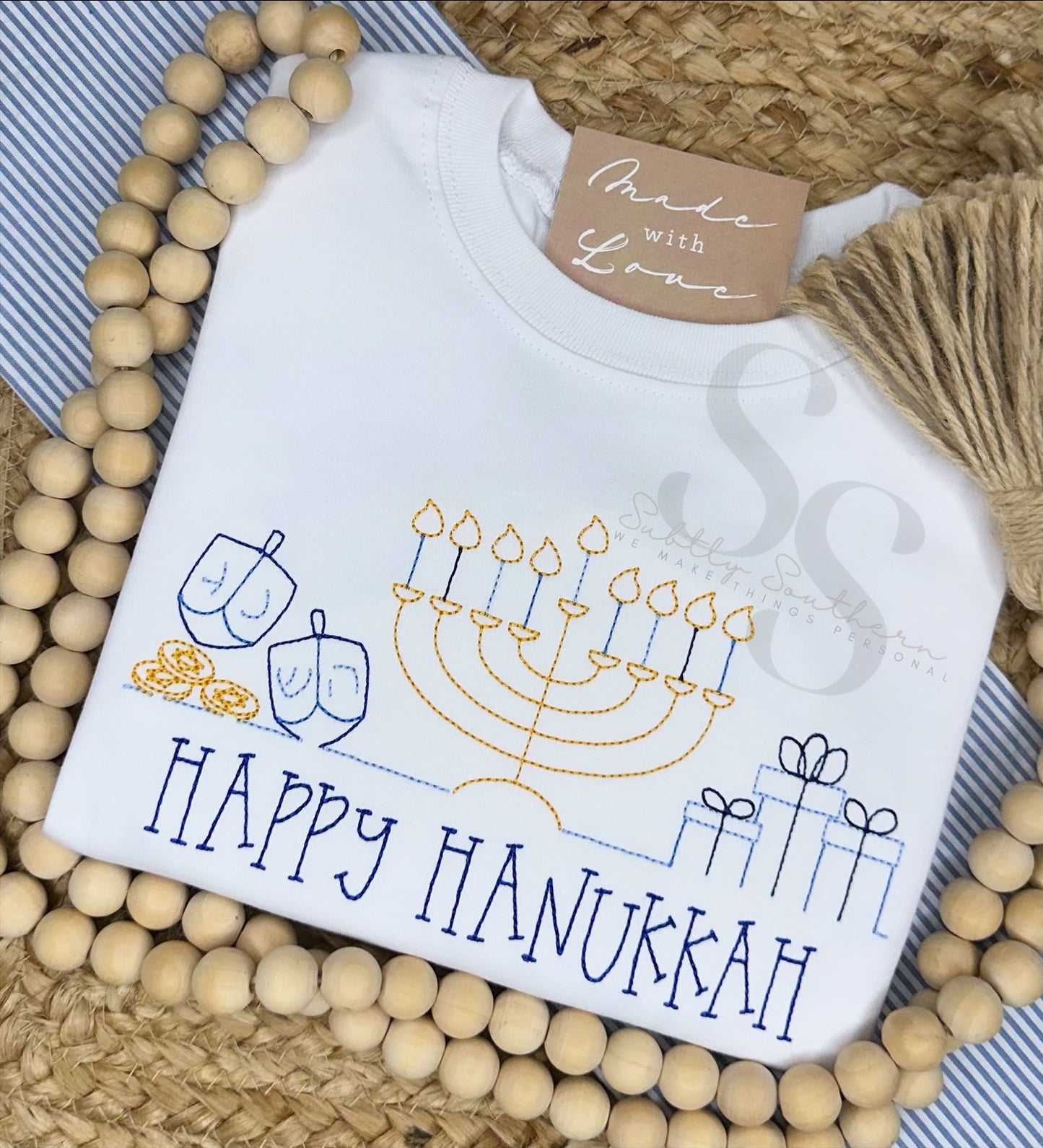 Ready to ship! Size 2T - Happy Hanukkah Shirt
