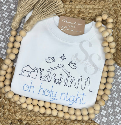Nativity Scene Simple Line Shirt