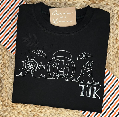 Simple Halloween Line Shirt