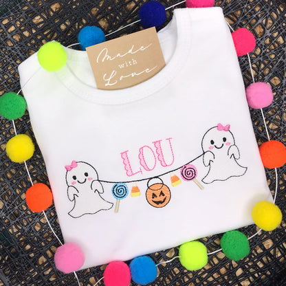Ghosts with Candy Banner Shirt