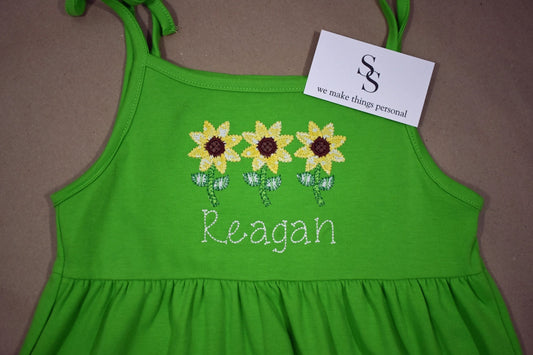 Sunflower Trio Appliqué Shirt