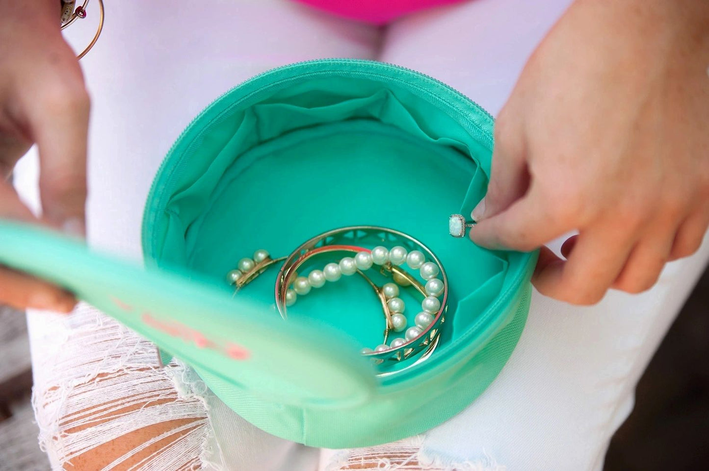 Round Jewelry Case