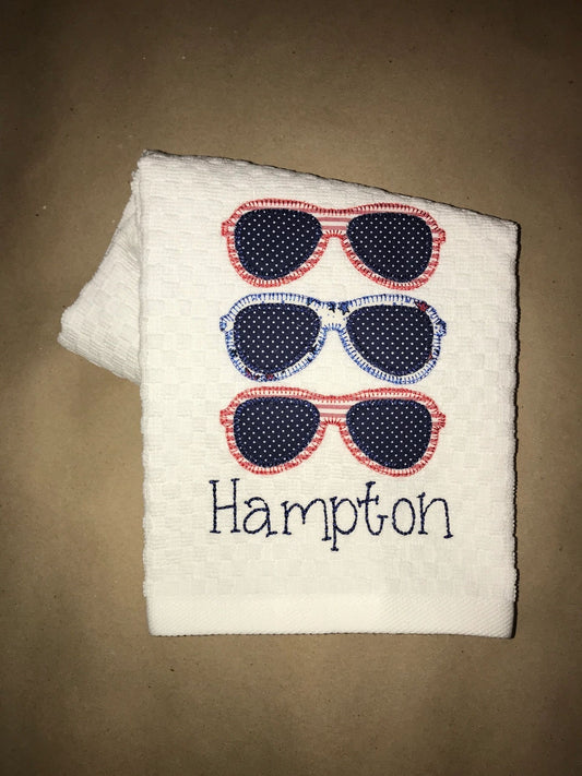 Summer Shades Sunglasses Trio Kitchen Towel