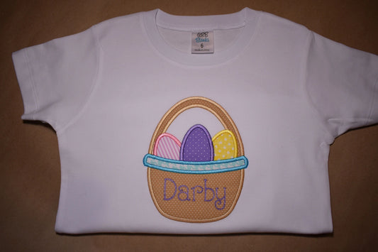Easter Egg Basket Appliqué Shirt