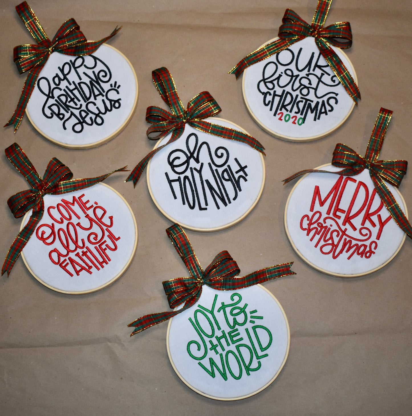 Simple Sayings Christmas Ornaments