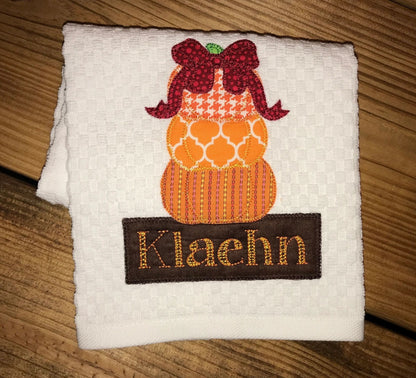 Stacked Pumpkins Appliqué
