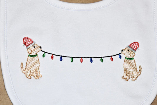 Christmas Lights Puppy Banner Shirt