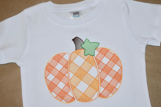 Gingham Pumpkin Shirt