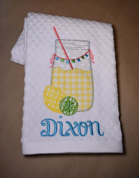 Sweet Summertime Lemonade Jar Kitchen Towel