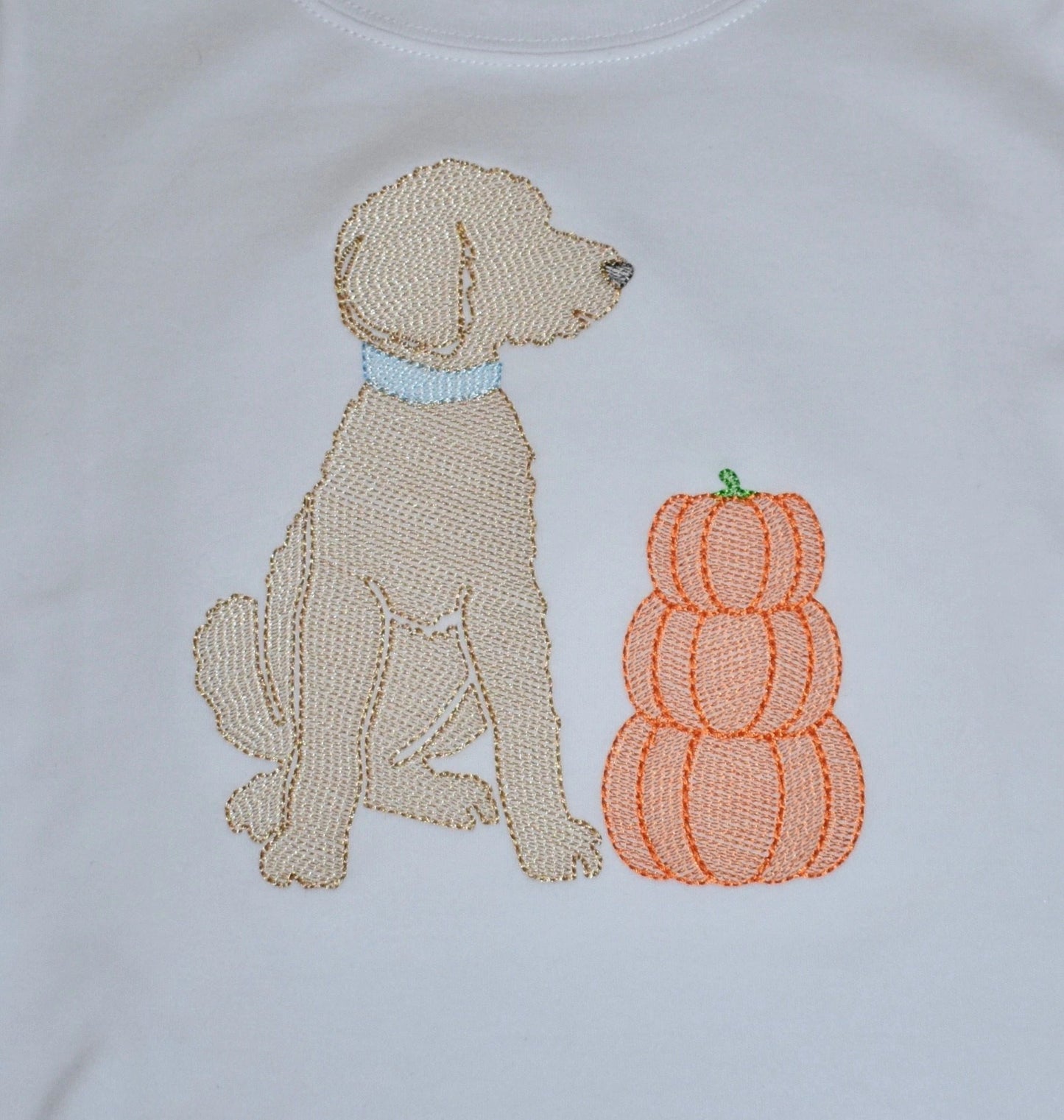 Doodle Puppy with Pumpkins Shirt