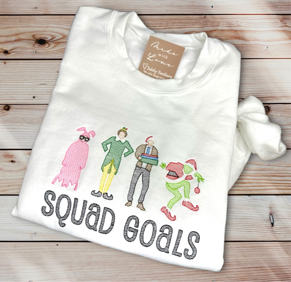 Christmas Squad Goals Sweatshirt - Adult