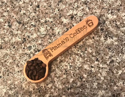 Wooden Coffee Scoop/Clip