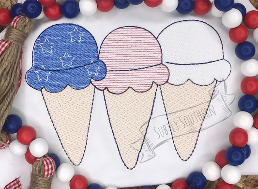 Patriotic Ice Cream Cones Shirt