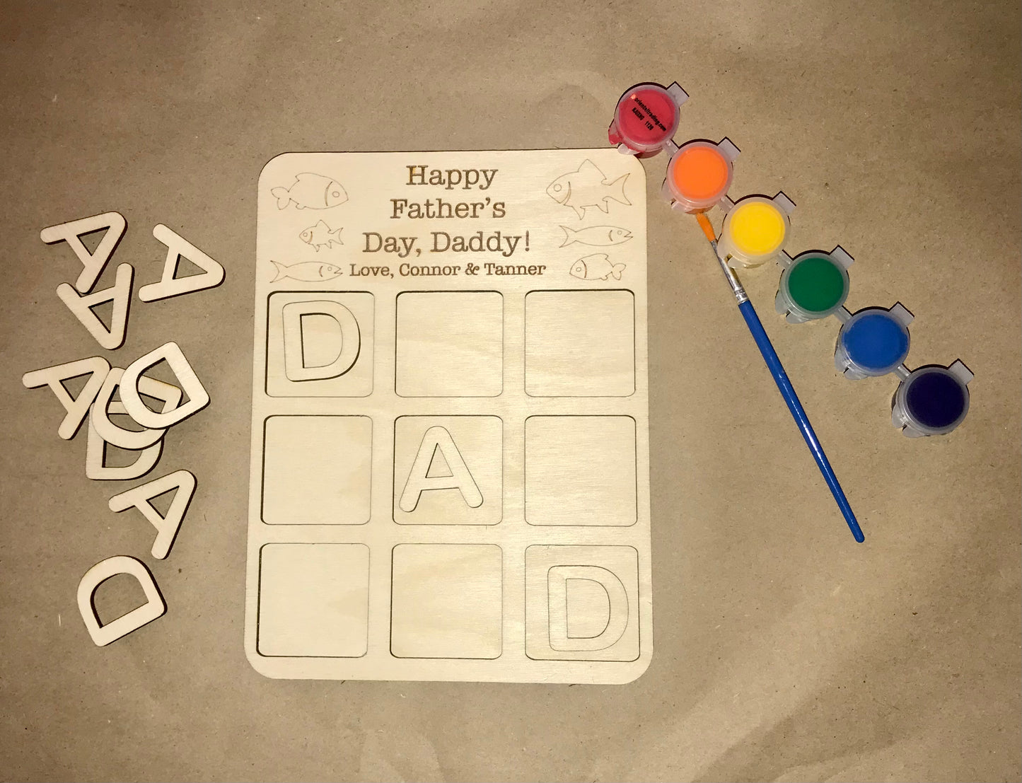 DAD Tic Tac Toe Board