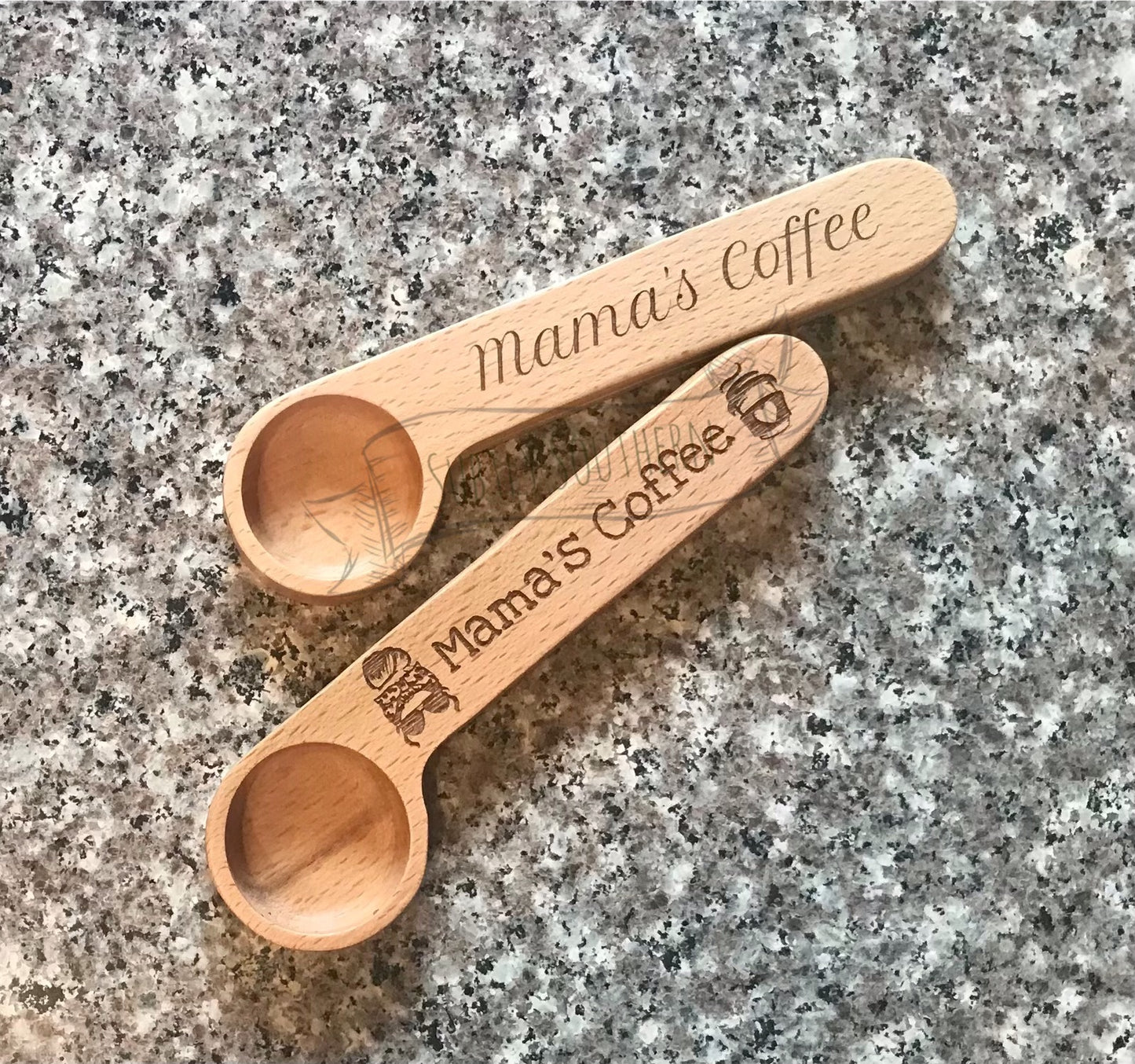 Wooden Coffee Scoop/Clip