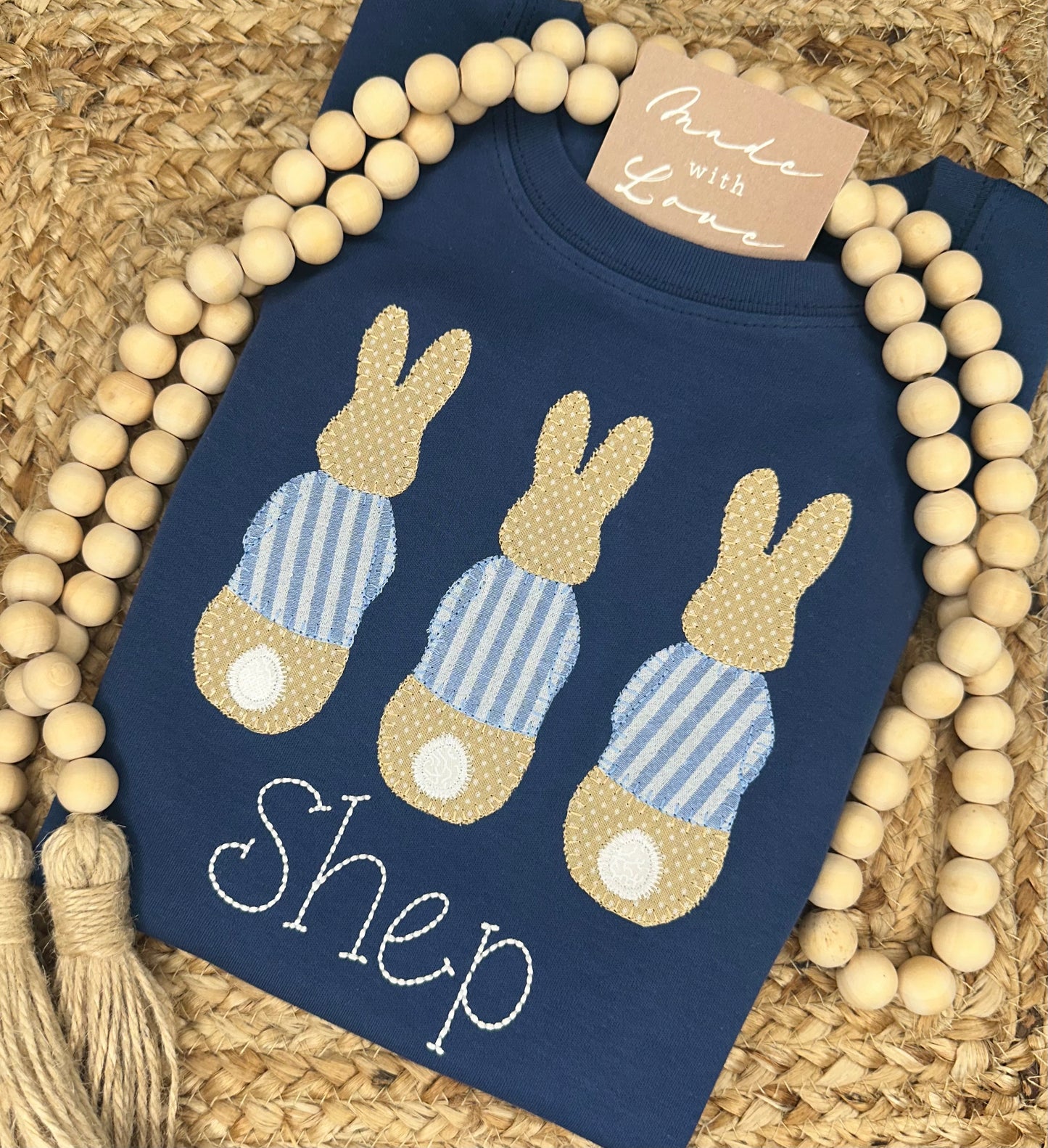 Bunny Trio Appliqué Shirt