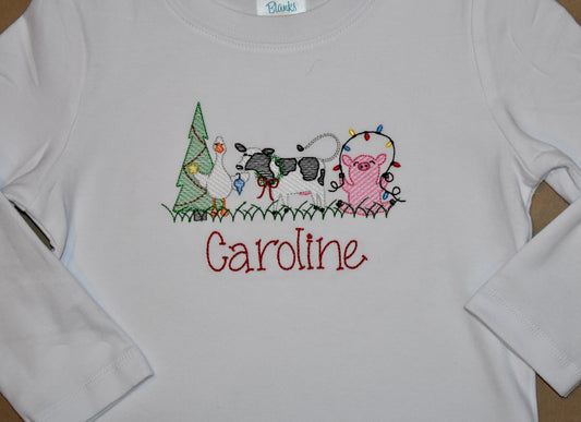 Christmas Farm Trio Shirt