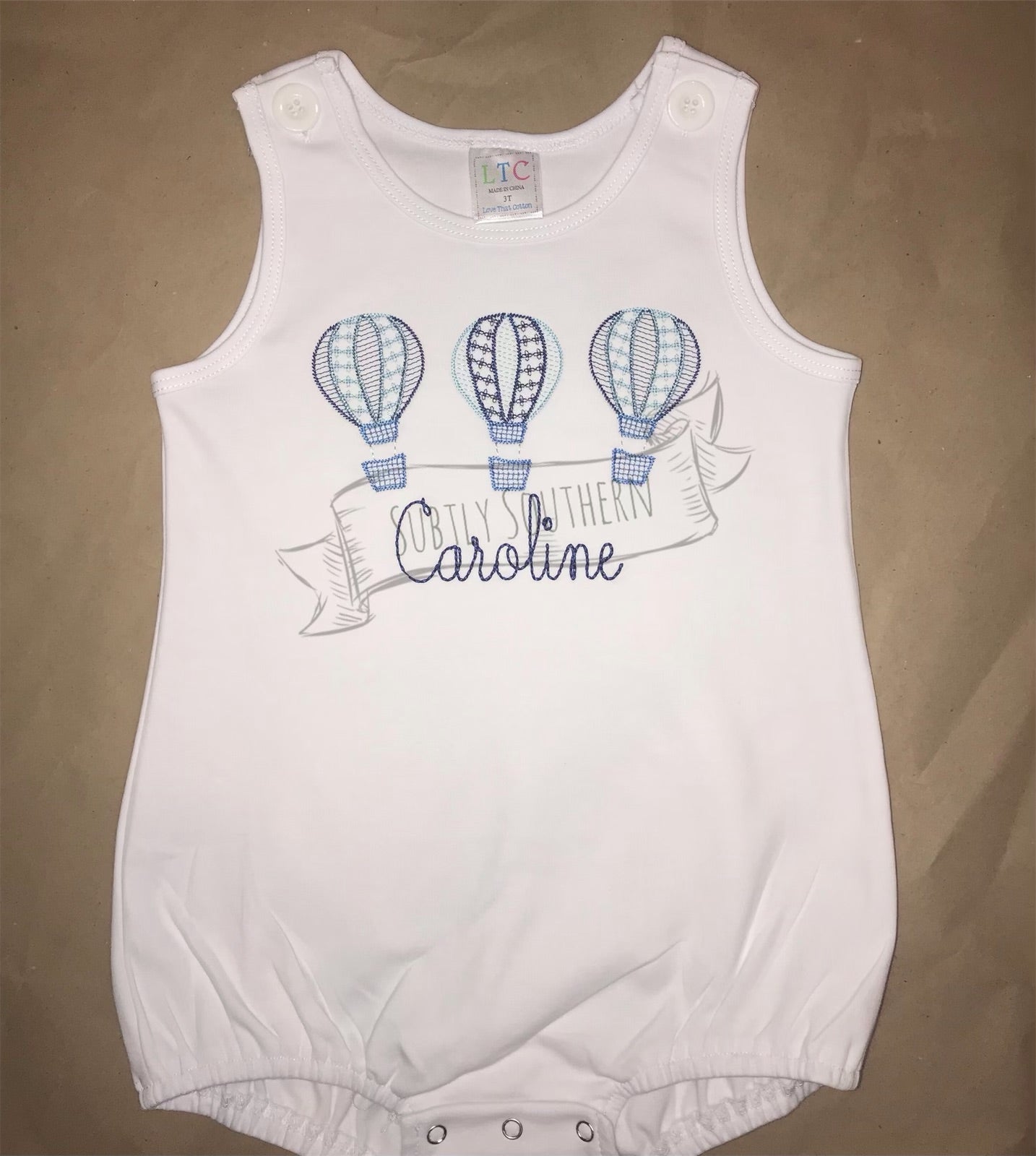 Hot Air Balloon Motif Trio Shirt