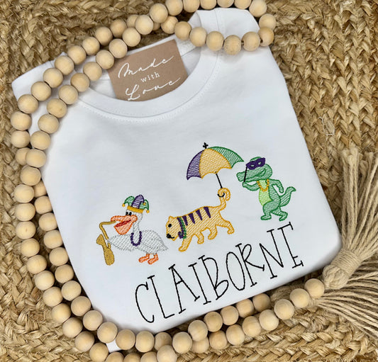 Mardi Gras Animal Trio Shirt