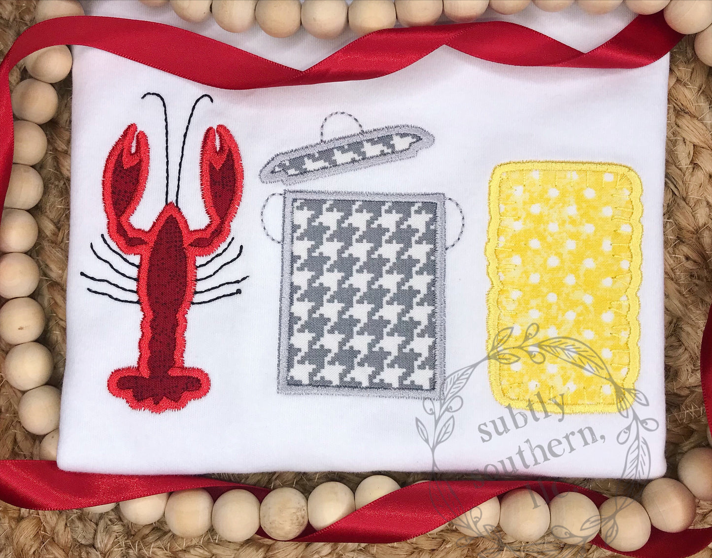 Crawfish Boil Appliqué Shirt