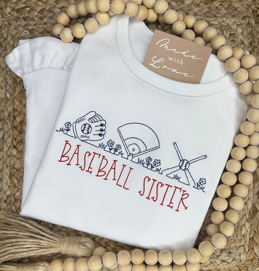 Simple Baseball Trio Line Shirt