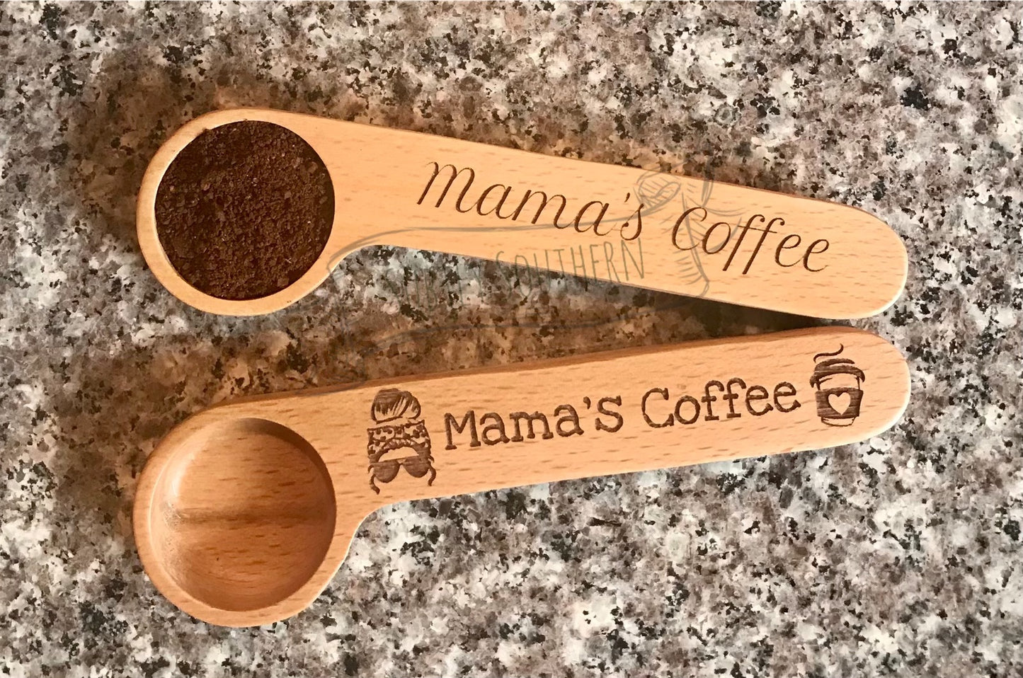 Wooden Coffee Scoop/Clip