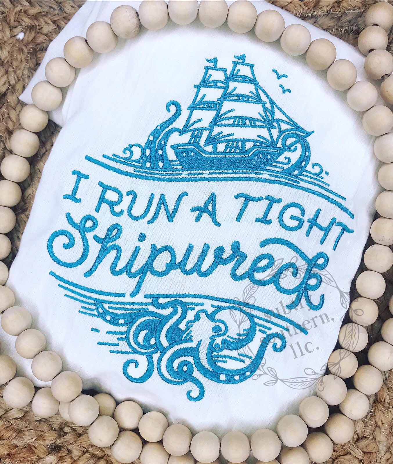 Tight Shipwreck Kitchen Towel