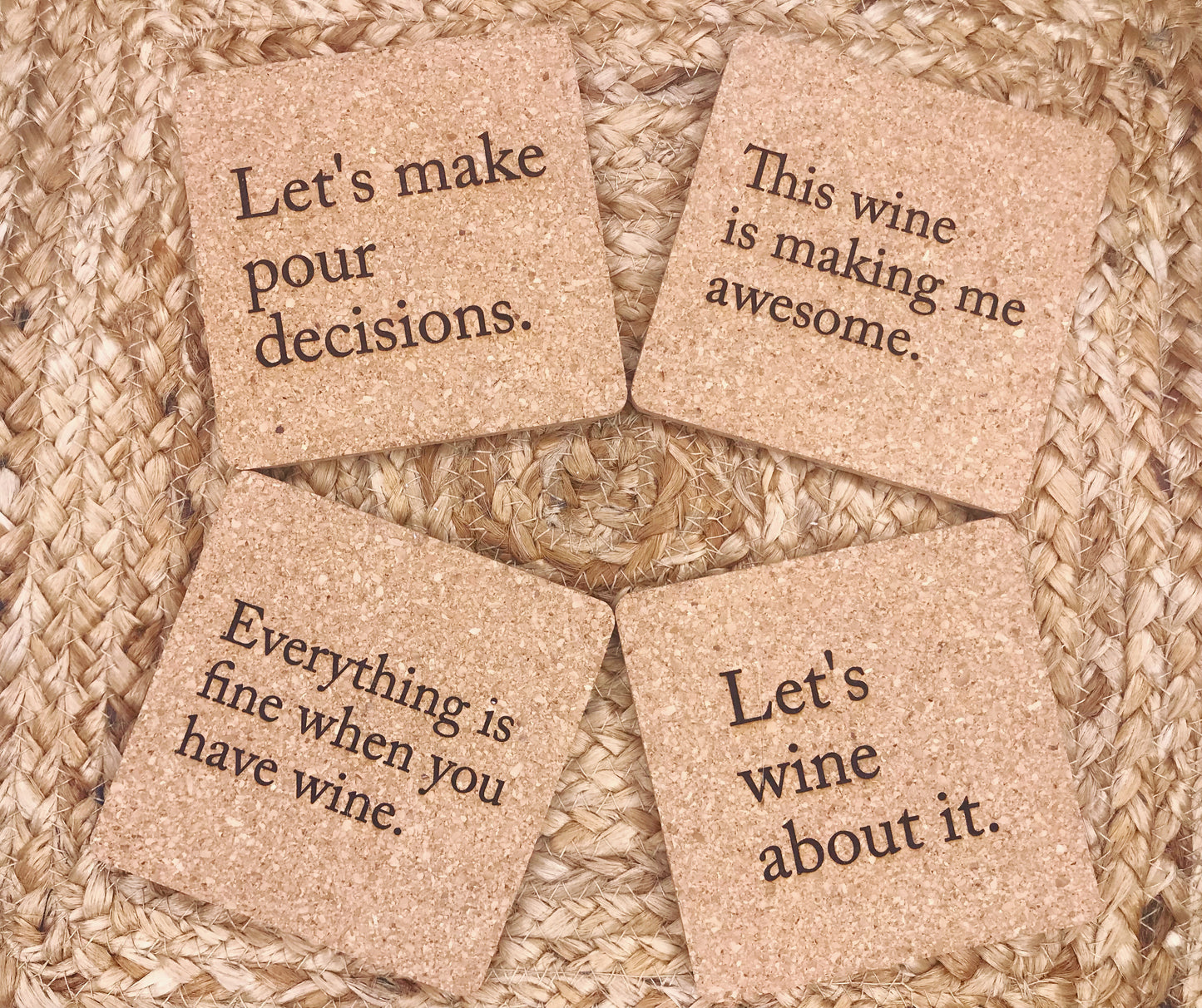 Wine Sayings Coasters