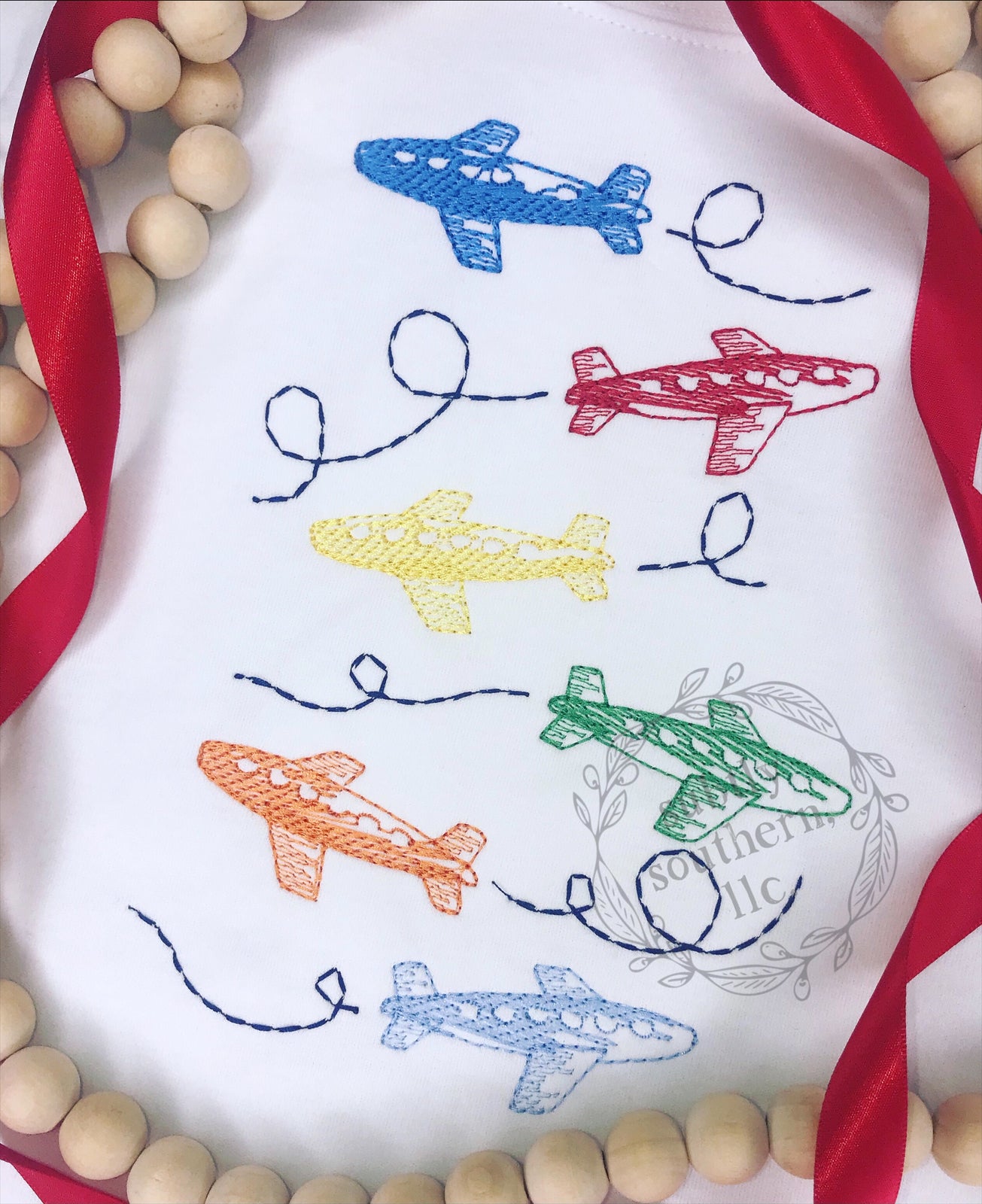 Ready to ship! Size 6m - Airplane Party Shirt