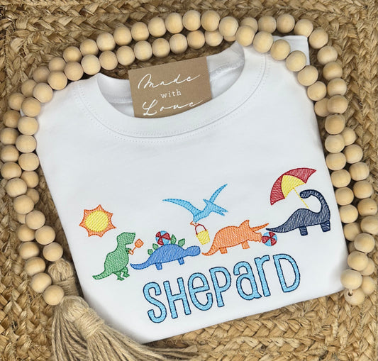 Dinosaur Beach Party Shirt