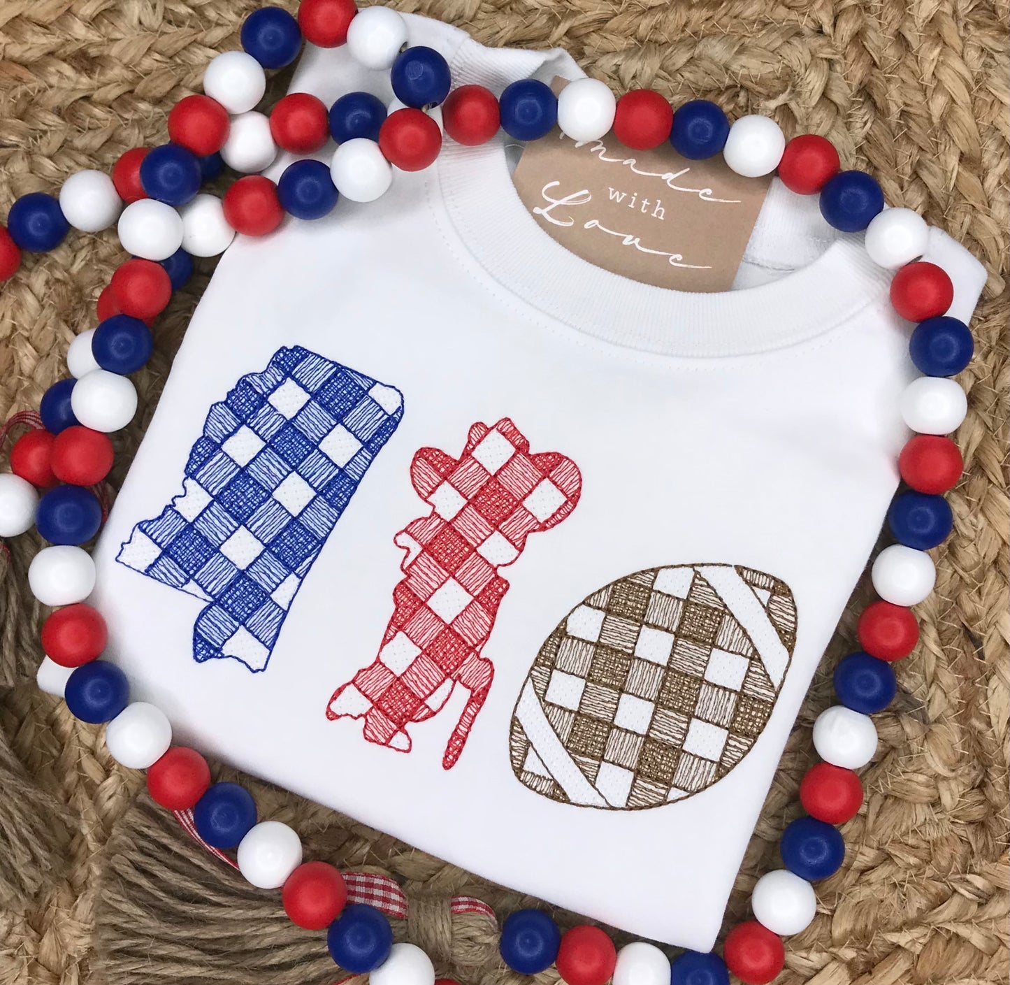 Gingham Football Trio Shirt